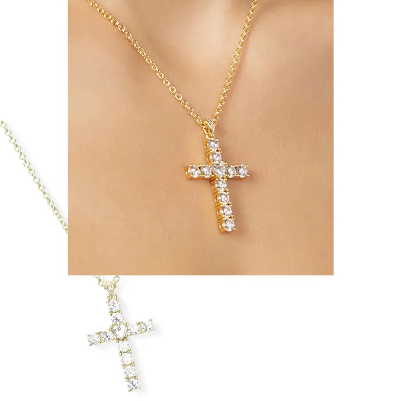 CHIARA FERRAGNI Zircon Water Coated 18K Gold Italian Advanced Luxury Necklace Unisex Gold-3