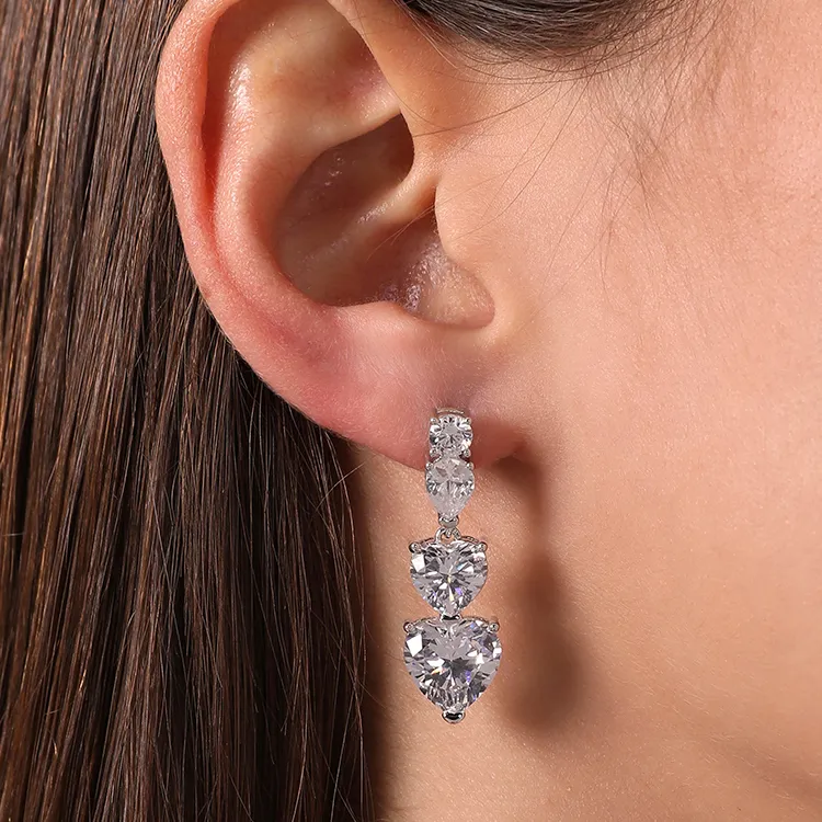 CHIARA FERRAGNI Zircon, Rhinestones, 18K Gold Plating Stud Earrings Women's Italian Luxury Silver Earrings-2