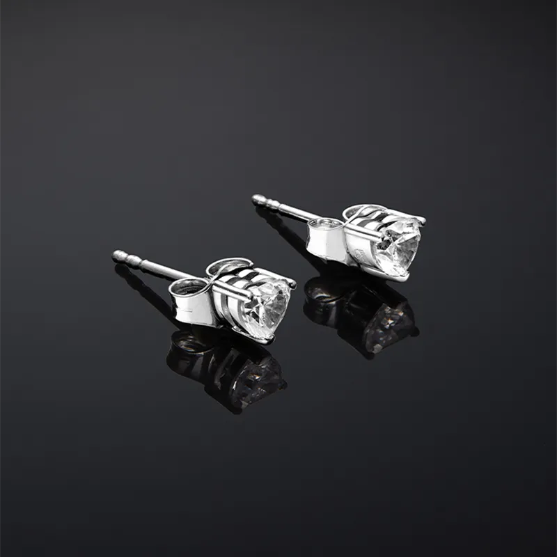 CHIARA FERRAGNI 925 Sterling Silver With Zircon Italian Luxury Light Earrings, Hoop Earrings Women's Silver-2