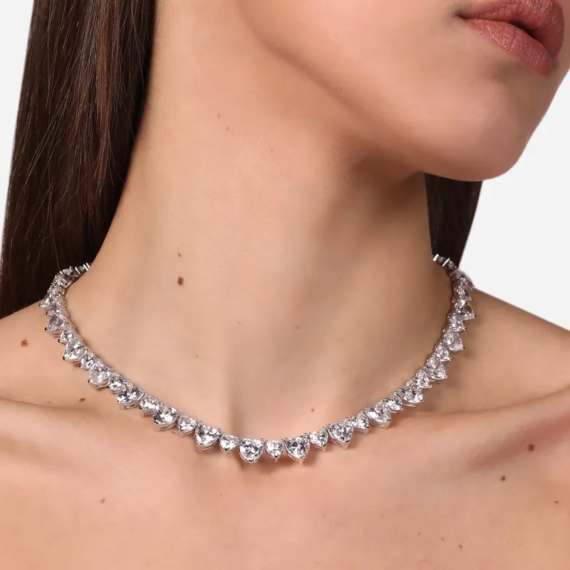 CHIARA FERRAGNI Zircon, Water Gold 18K Gold Necklace Italian Luxury Necklaces Women's Silver-3