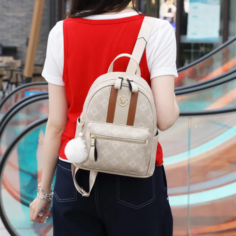Weymond Artificial Leather Backpack Women's Multicolor-11
