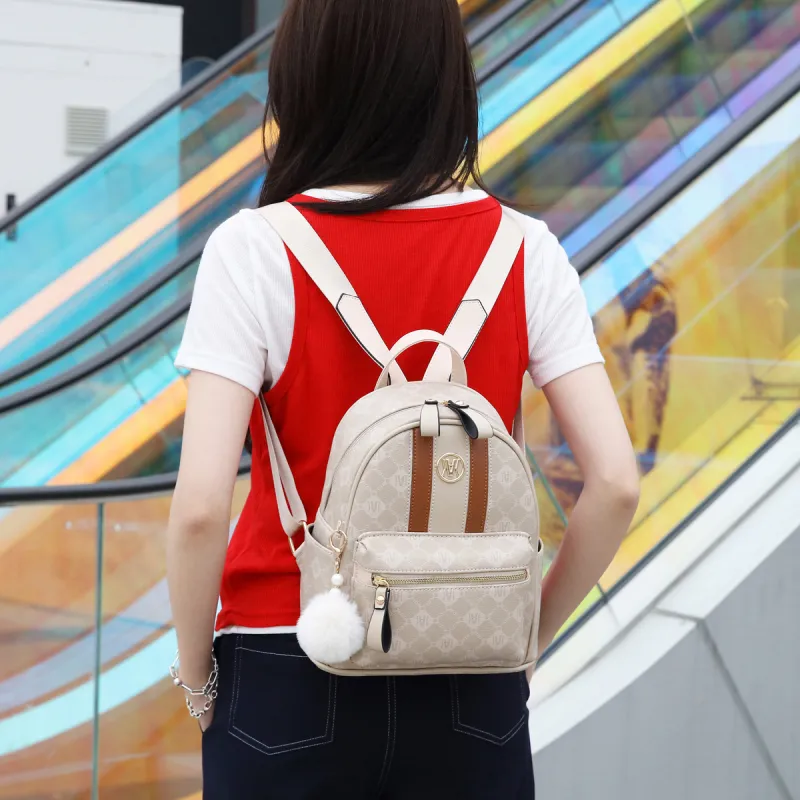 Weymond Artificial Leather Backpack Women's Multicolor-12