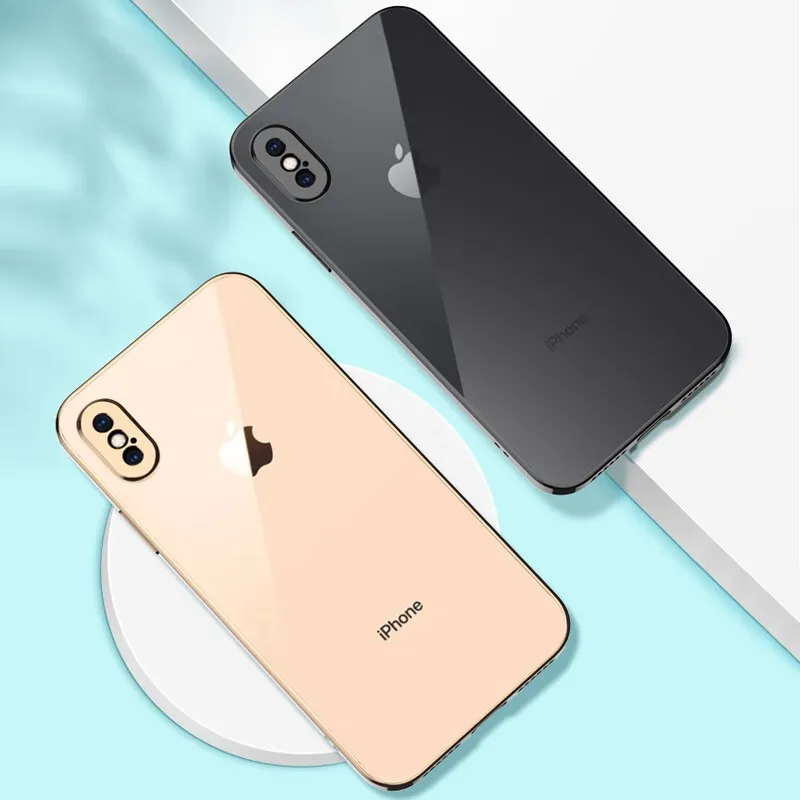 Cuttlefish Grid TPU Material Anti Fingerprint Impact Resistant Phone Cases Compatible With Apple X Minimalist-3