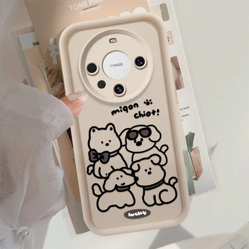 Cuttlefish Grid TPU Material Impact Resistant Phone Cases Compatible With Honor Collection Cute Style Refreshing-3