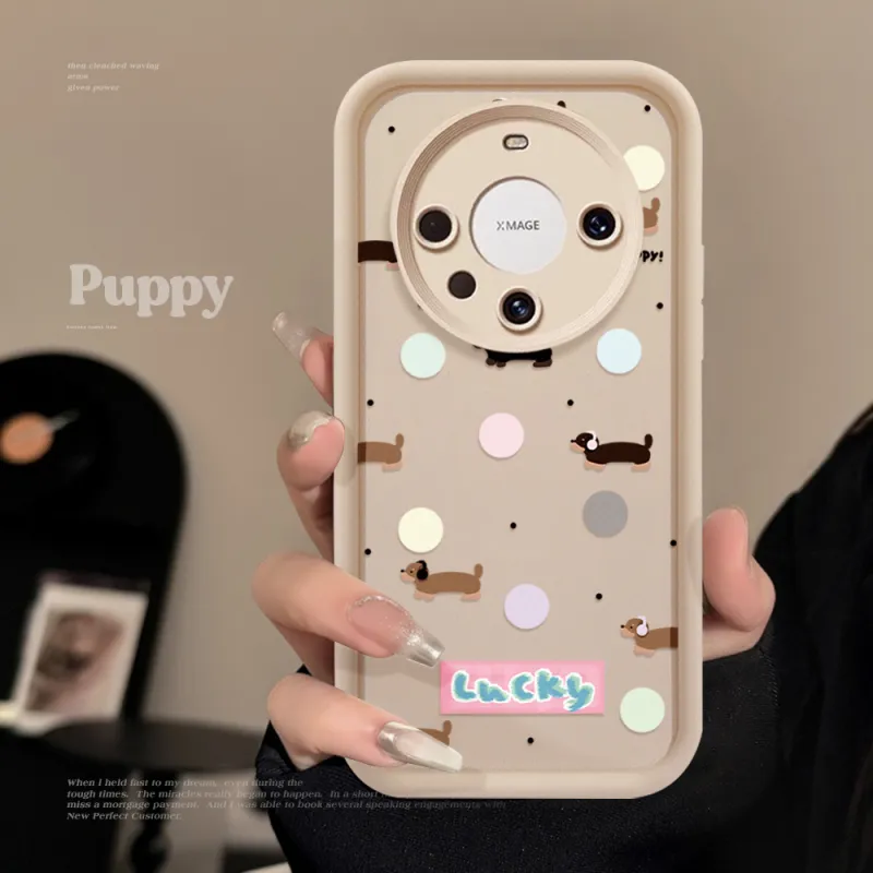Cuttlefish Grid TPU Material Impact Resistant Phone Cases Compatible With Honor Collection Cute Artistic Style-3