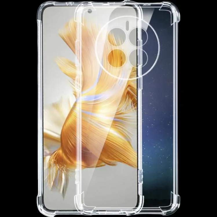 Cuttlefish Grid Silicone Material Transparent Phone Cases Compatible With Huawei Mate 40 Pro/P30/P40 Minimalist-1