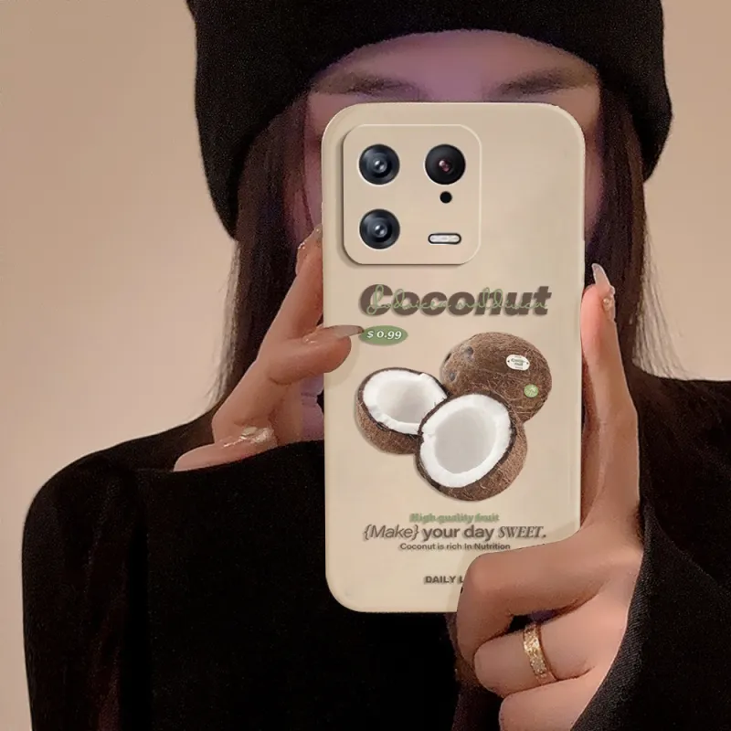Cuttlefish Grid TPU Material Impact Resistant Phone Cases Compatible With Xiaomi 10/11 Original Design Artsy Style-4