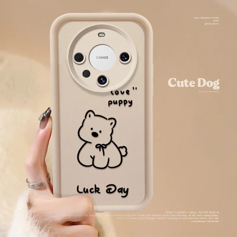 Cuttlefish Grid TPU Material Impact Resistant Phone Cases For Huawei Cute Style Japanese And Korean Style-4