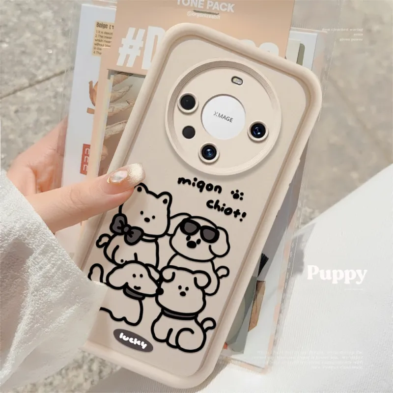 Cuttlefish Grid TPU Material Impact Resistant Phone Cases Compatible With Honor Collection Cute Style Refreshing-2