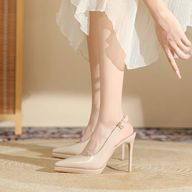 Zubumei Slim Heel High Heels 10.5cm Women's-20