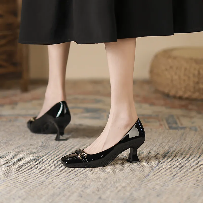 Zubumei Slim Heel High Heels 6cm Women's-3