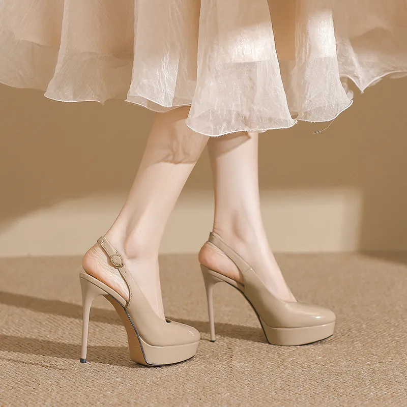 Zubumei Slim Heel High Heels Women's-16