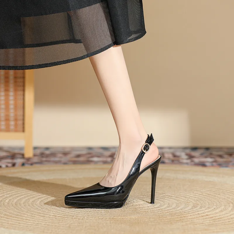 Zubumei Slim Heel High Heels 10.5cm Women's-6