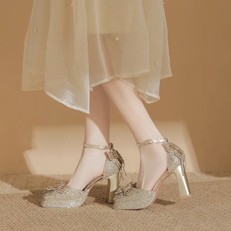Zubumei Chunky Heel High Heels Women's-11