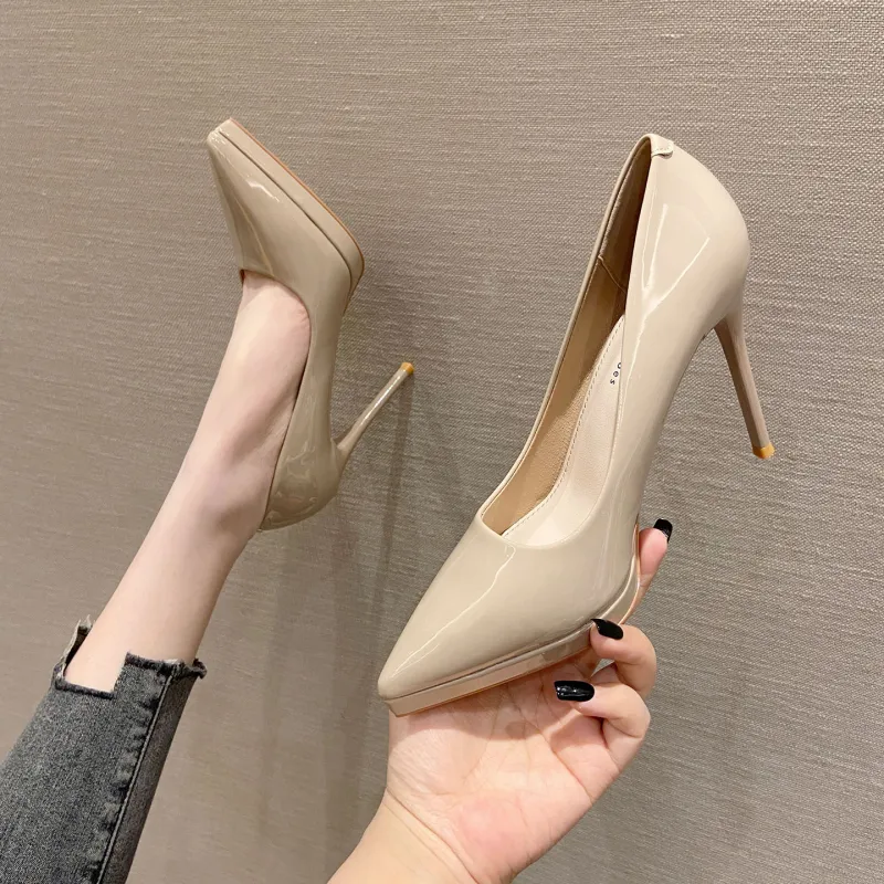 Zubumei Slim Heel High Heels 10.5CM Women's-2