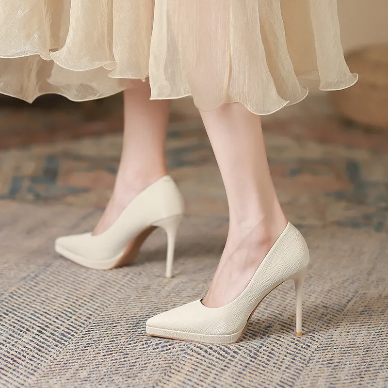 Zubumei Slim Heel High Heels 10.5cm Women's-3