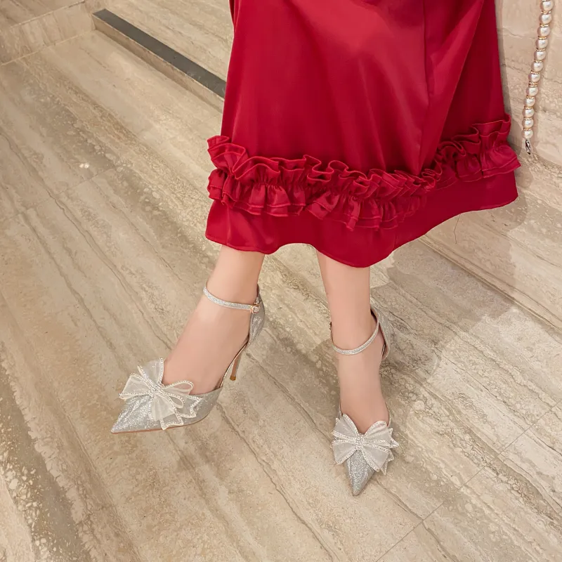 Zubumei Slim Heel High Heels Women's-1
