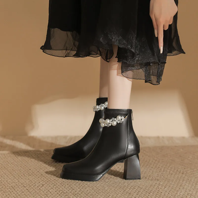 Zubumei Ankle Boots Women's-4