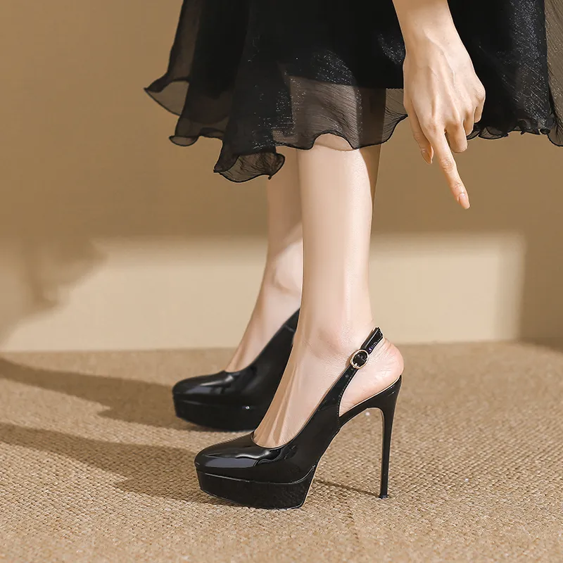 Zubumei Slim Heel High Heels Women's-3