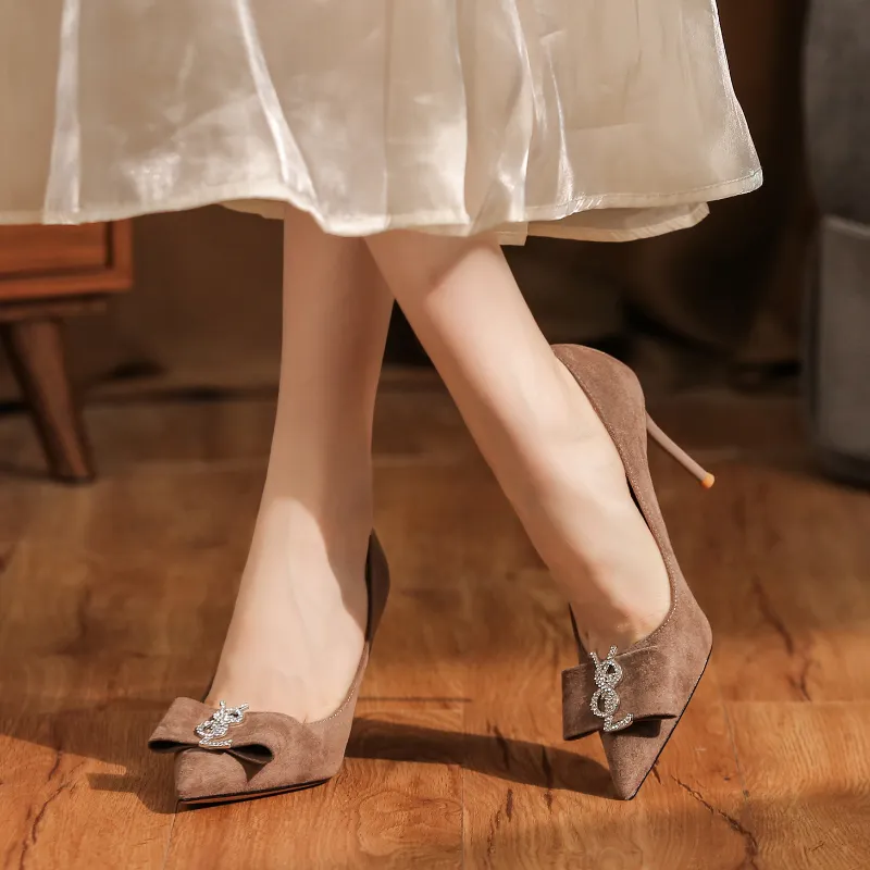 Zubumei Slim Heel High Heels Women's-11