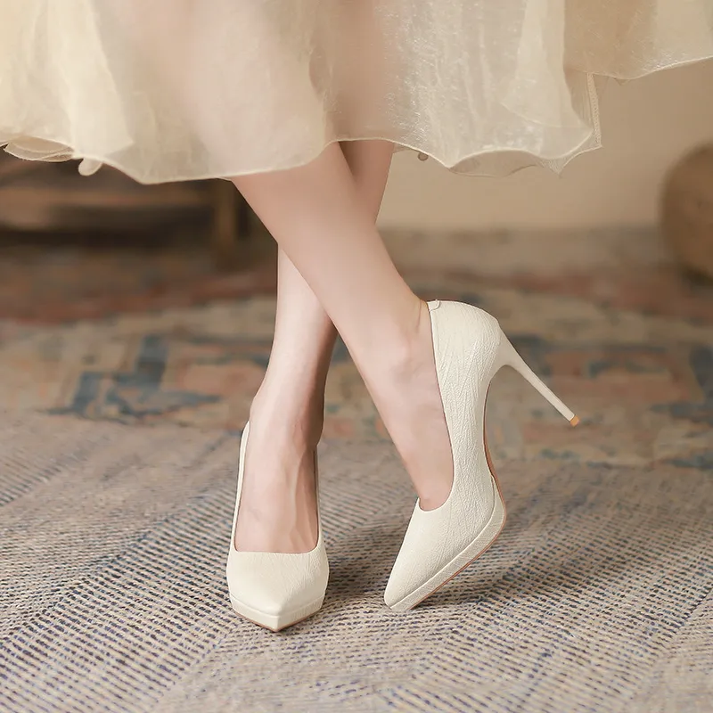 Zubumei Slim Heel High Heels 10.5cm Women's-5