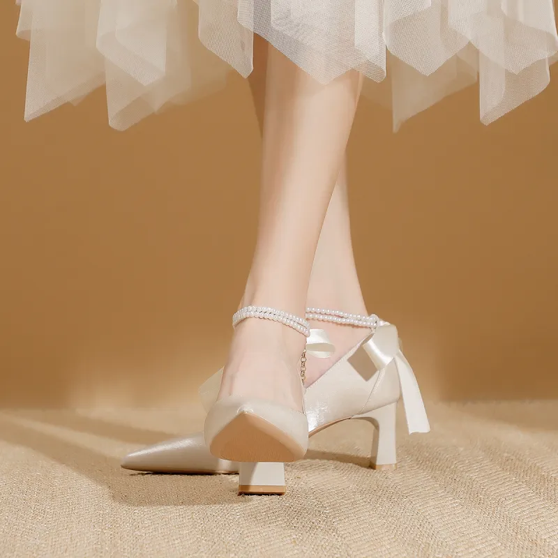 Zubumei Chunky Heel High Heels 6CM Women's-10