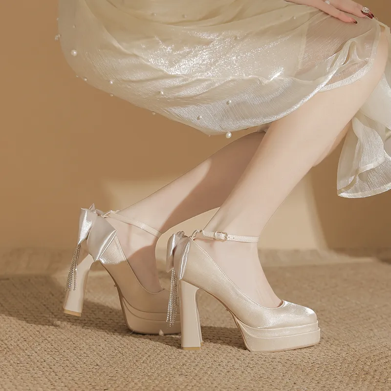 Zubumei Chunky Heel High Heels Women's-13