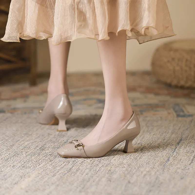 Zubumei Slim Heel High Heels 6cm Women's-17