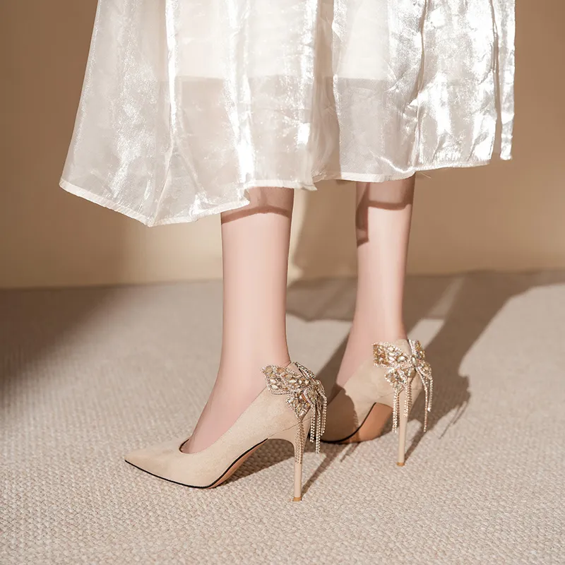 Zubumei Slim Heel High Heels Women's-11