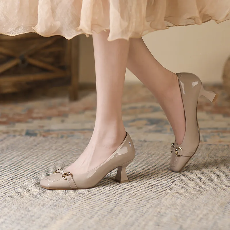 Zubumei Slim Heel High Heels 6cm Women's-18