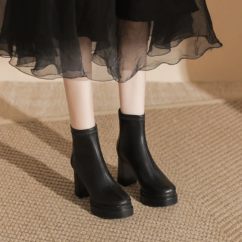 Zubumei Ankle Boots 9CM Women's-1