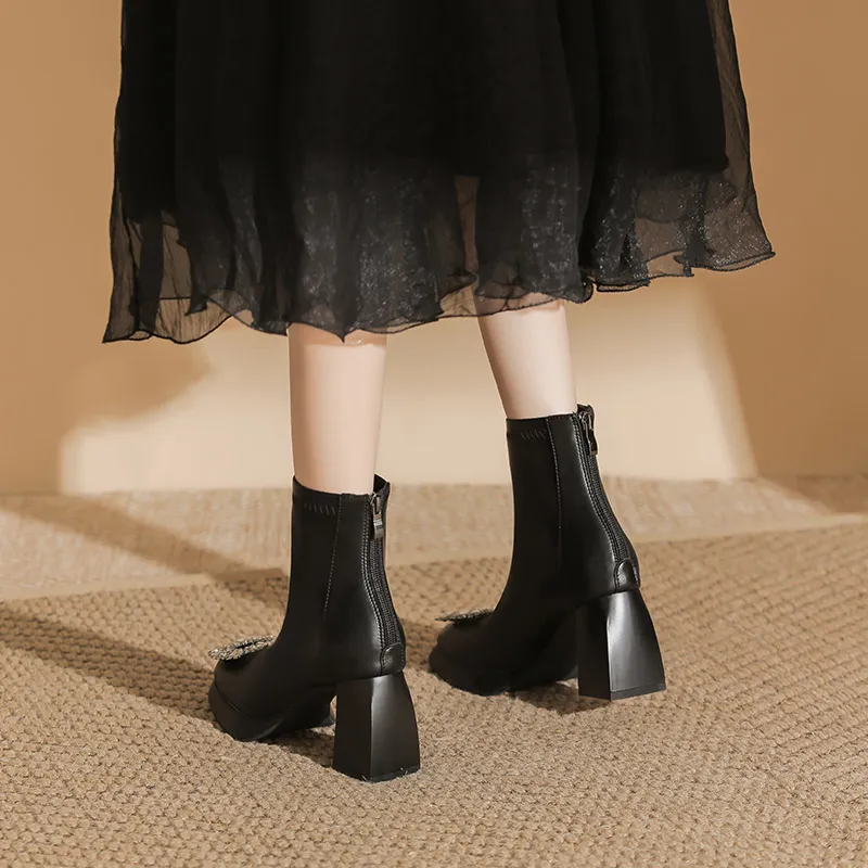 Zubumei Ankle Boots 7CM Women's-3
