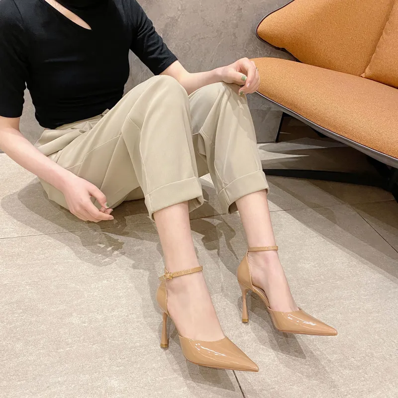 Zubumei High Heels Women's Black, Super Hot Color, Nude-6