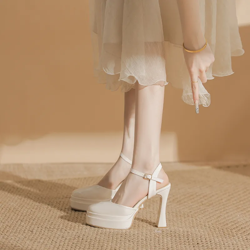 Zubumei Chunky Heel High Heels Women's-10