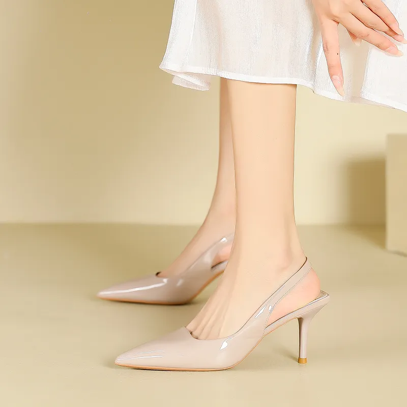 Zubumei Slim Heel High Heels 7cm Women's-17