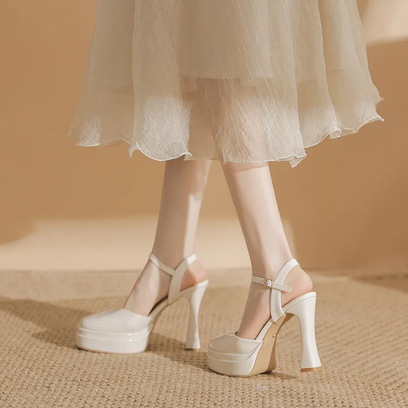 Zubumei Chunky Heel High Heels Women's-9
