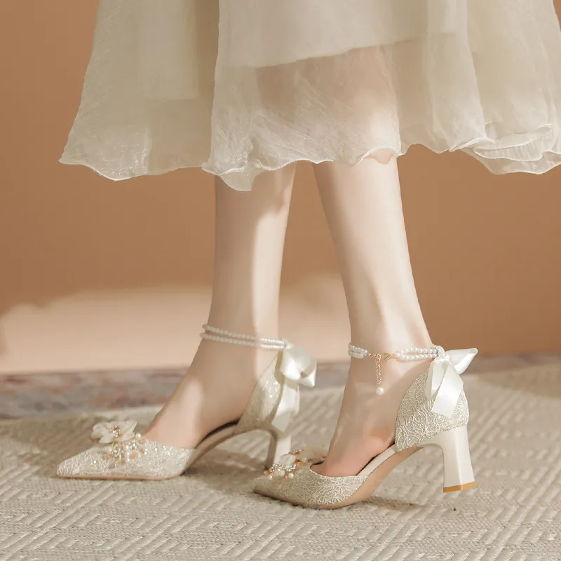 Zubumei High Heels Women's Champagne-3