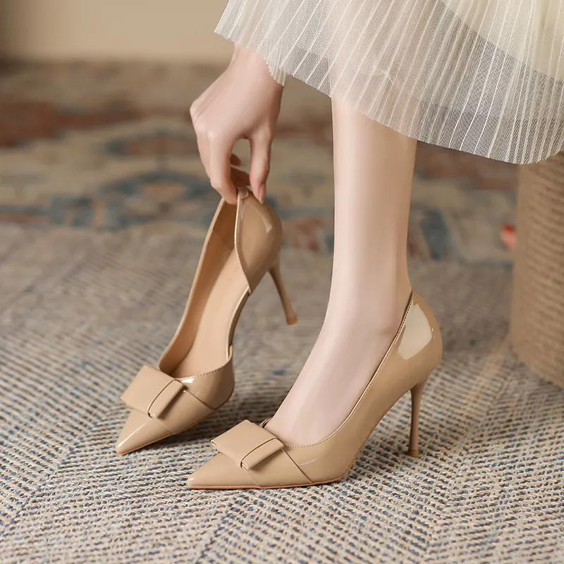 Zubumei Slim Heel High Heels 9cm Women's-20