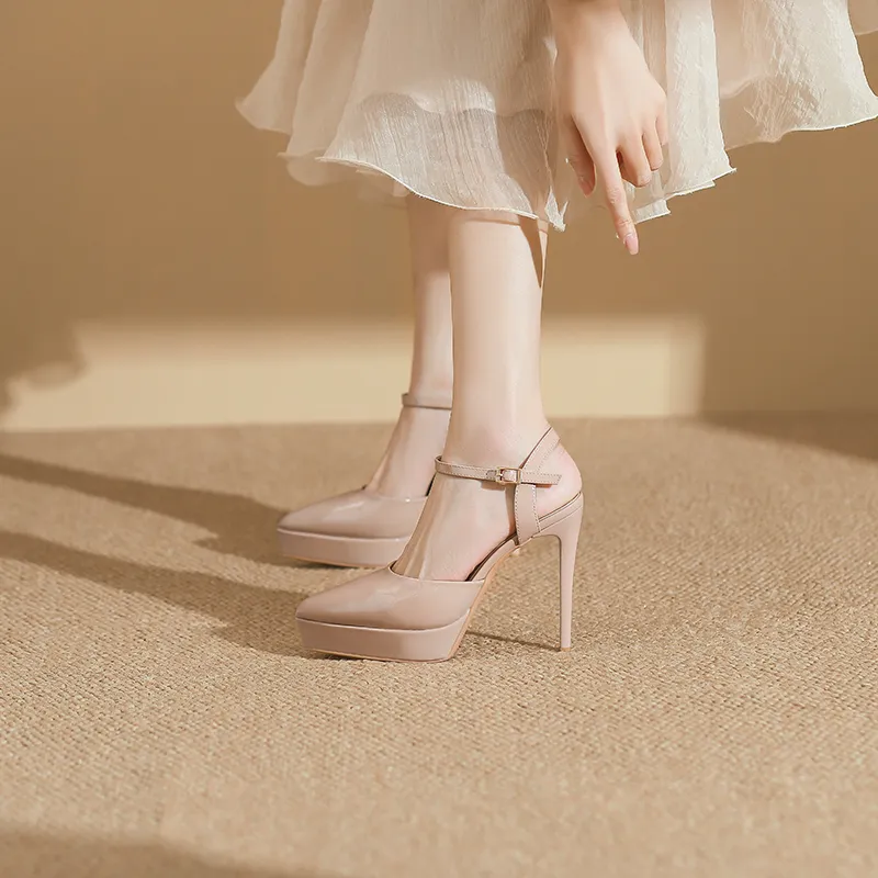 Zubumei Slim Heel High Heels Women's-7