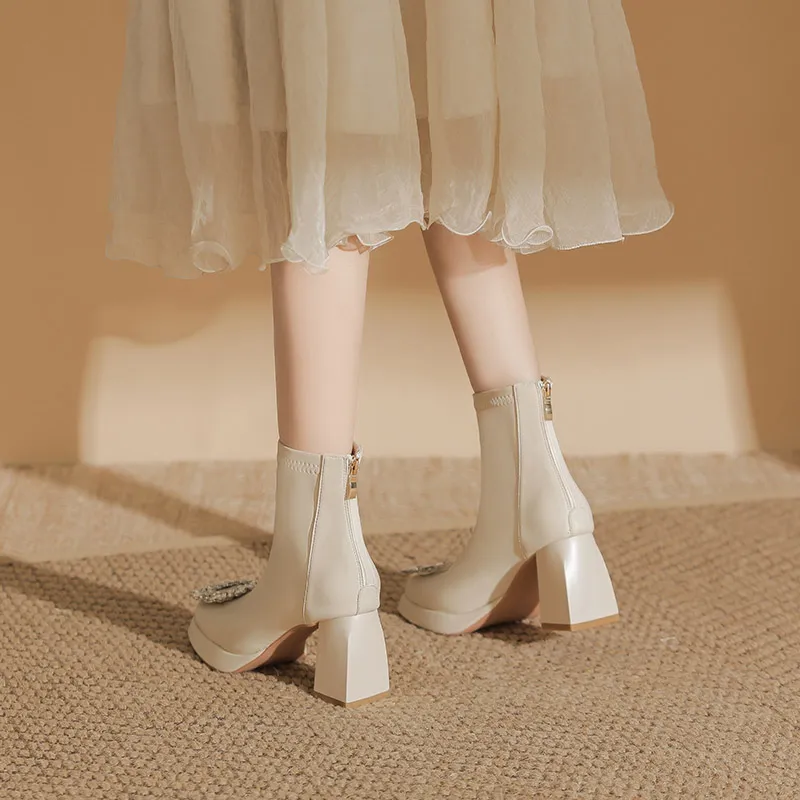 Zubumei Ankle Boots 7CM Women's-9