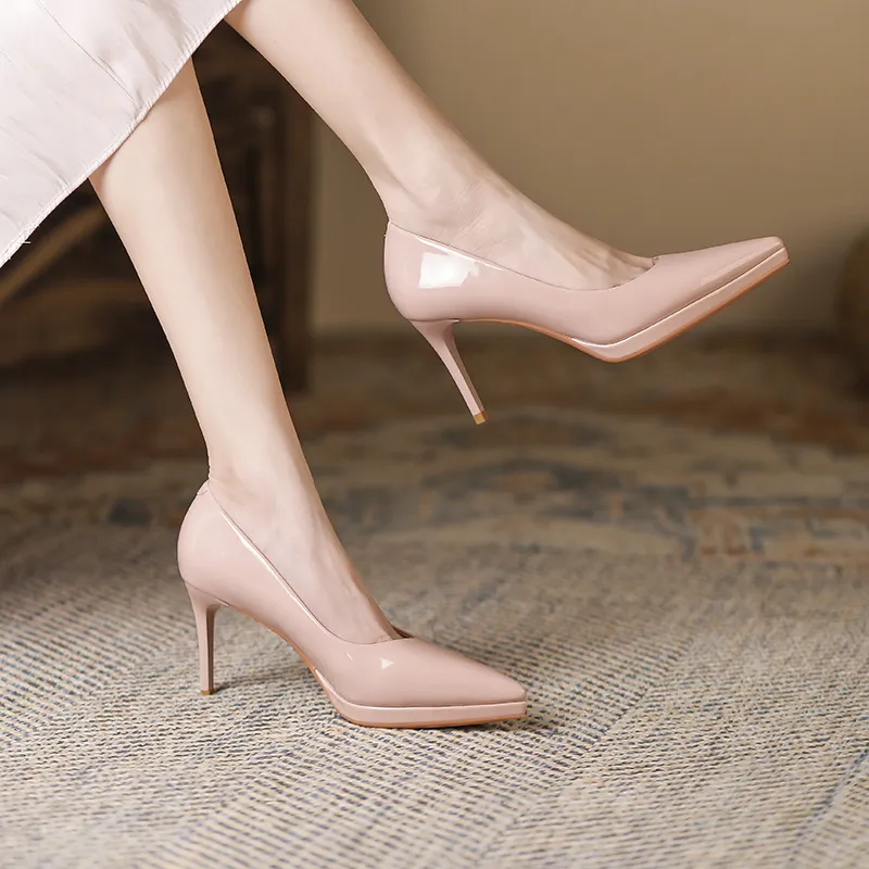 Zubumei Slim Heel High Heels 8cm Women's-24