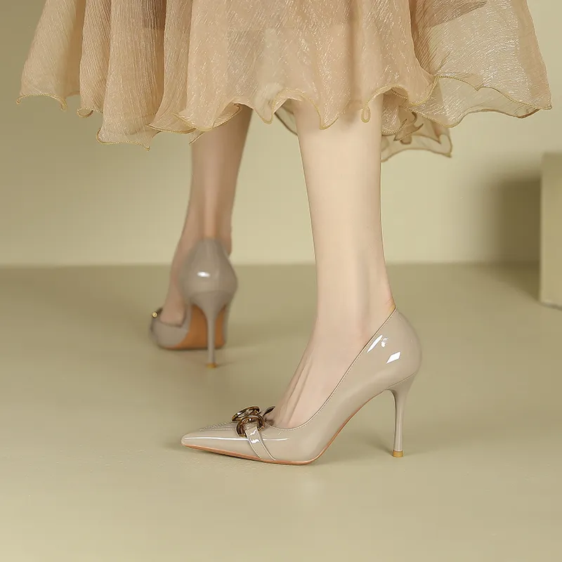 Zubumei Slim Heel High Heels 7cm Women's-11
