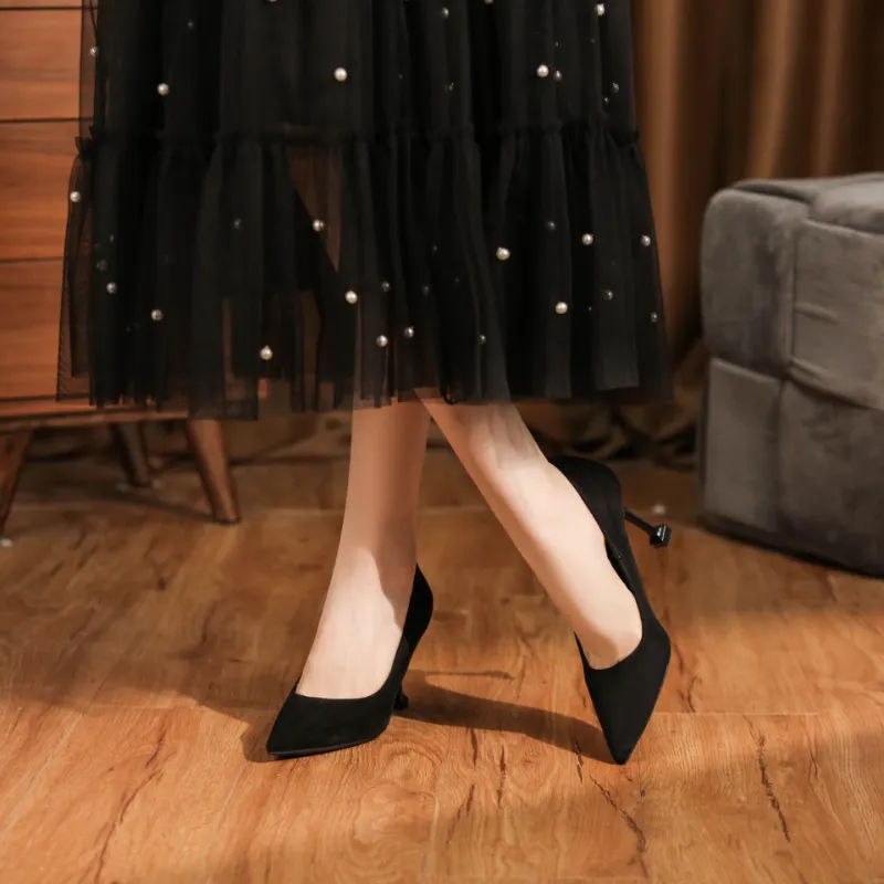 Zubumei Slim Heel High Heels 8.5cm Women's-7