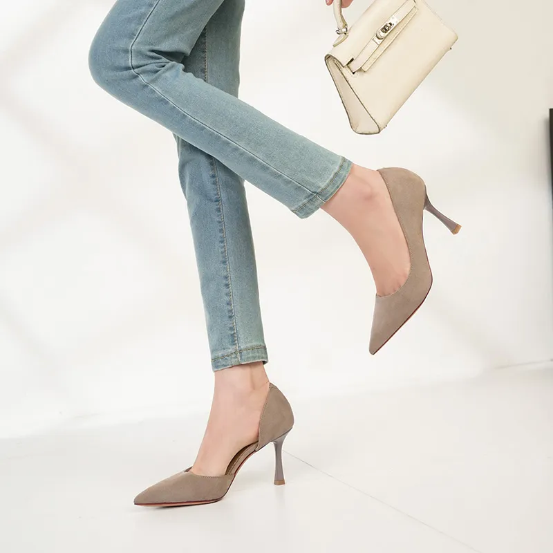 Zubumei Slim Heel High Heels 6.5-8.5 Women's-19