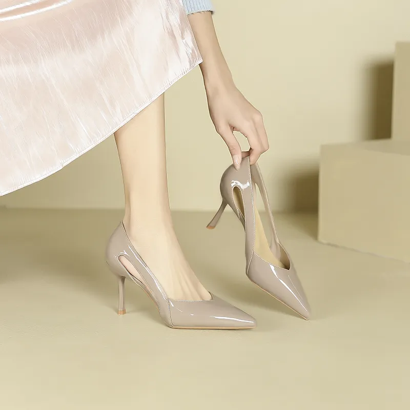 Zubumei Slim Heel High Heels 8cm Women's-9
