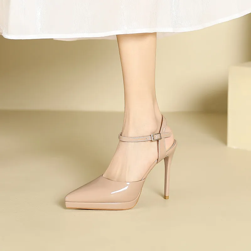 Zubumei Slim Heel High Heels 10.5cm Women's-13