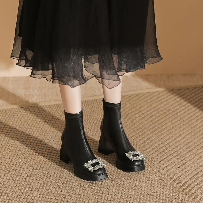 Zubumei Ankle Boots 7CM Women's-1