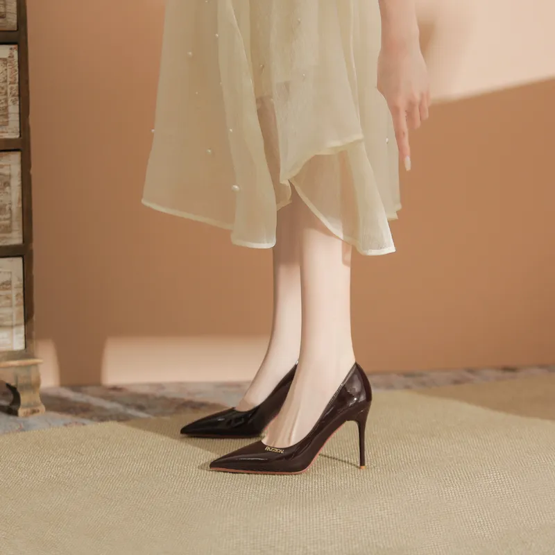Zubumei Slim Heel High Heels Women's-11
