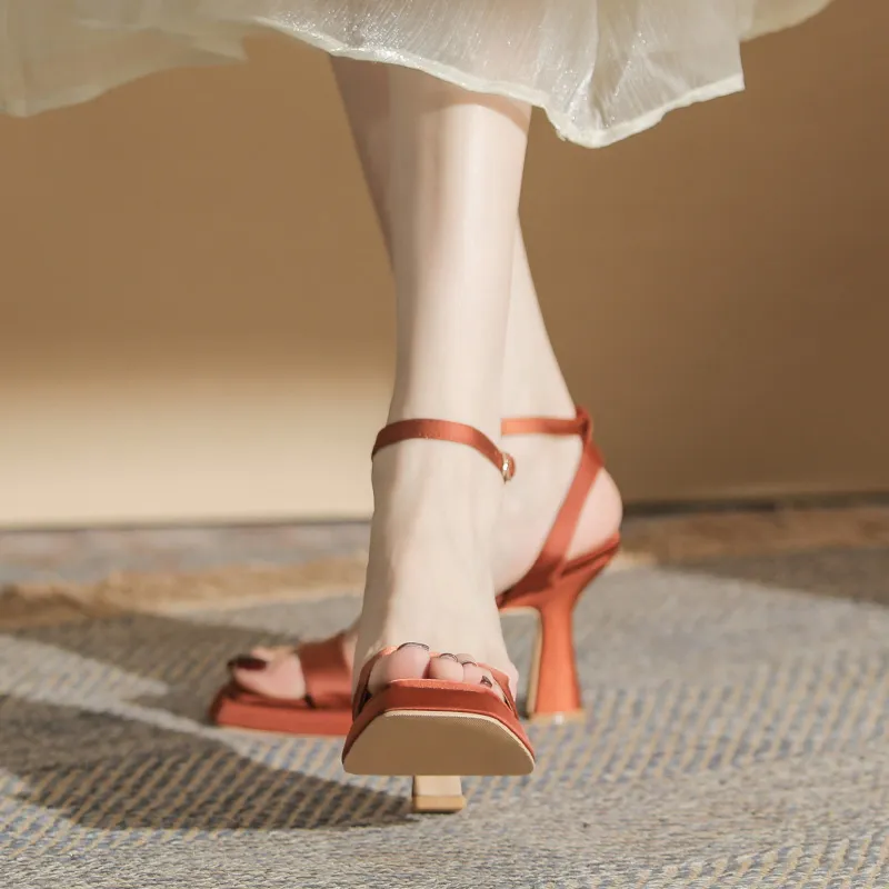 Zubumei One Strap Sandals Women's-15