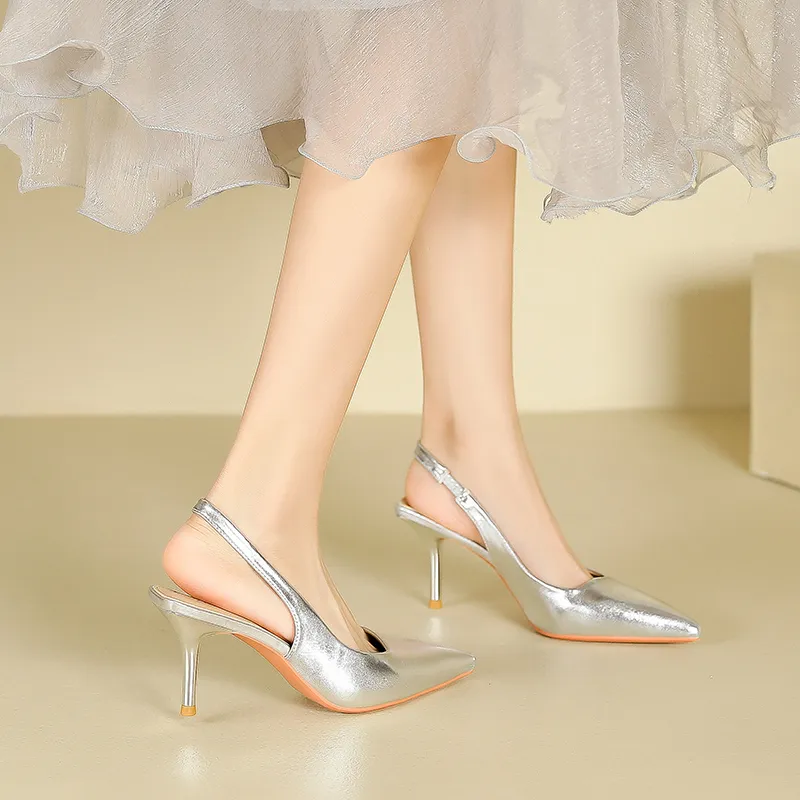 Zubumei Slim Heel High Heels 7cm Women's-10